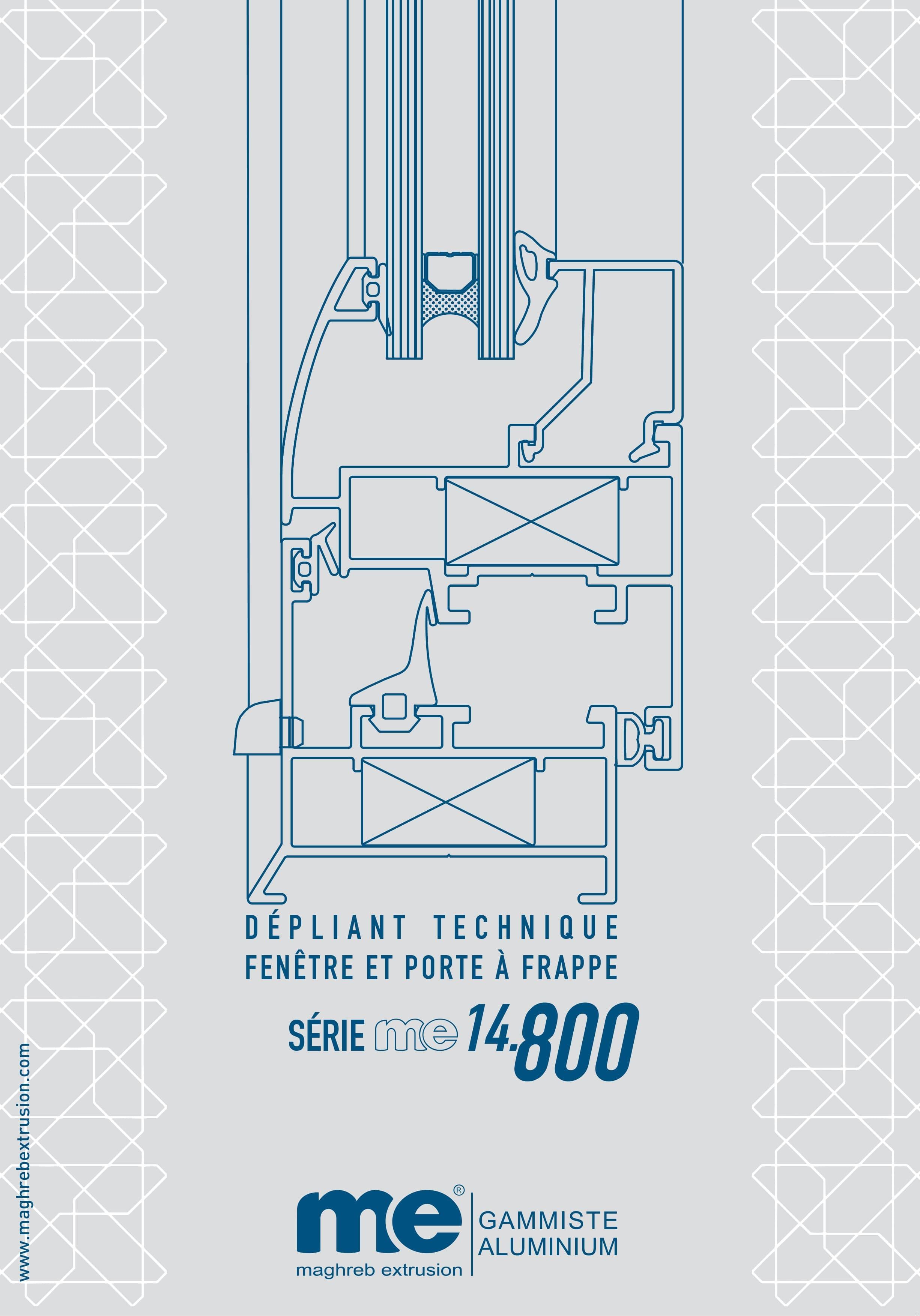 Porte fenêtre et fenêtre à frappe  série 14800