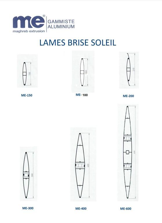 Lames brise soleil